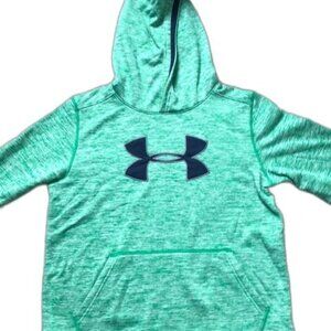 Under Armour Boys Green Dri-FIT Hoodie Youth Sweatshirt Size L